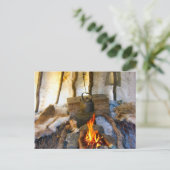 Noorwegen, in een Sami-tent, Lapland Briefkaart (Staand voorkant)