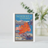 Noorwegen in september briefkaart (Staand voorkant)