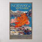 Noorwegen in september jl. poster (Voorkant)
