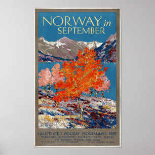 Noorwegen in september jl. poster