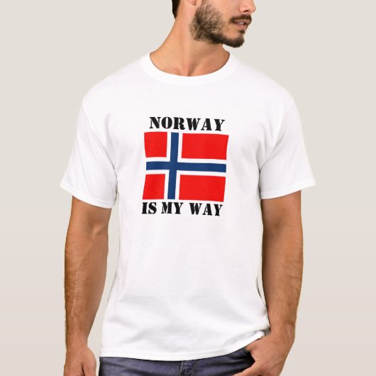 Noorwegen is mijn weg t-shirt (Voorkant)