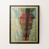 Noorwegen Jigzaag Puzzle Vintage Travel Legpuzzel (Verticaal)