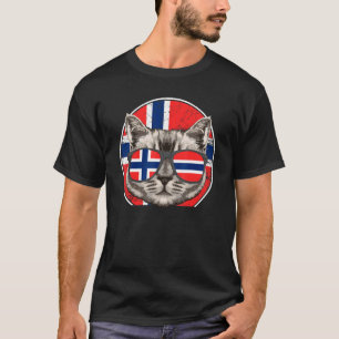 Noorwegen Kat Noorwegen Noors T-shirt