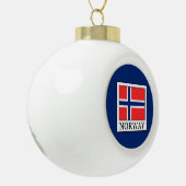 Noorwegen Keramische Bal Ornament (Links)