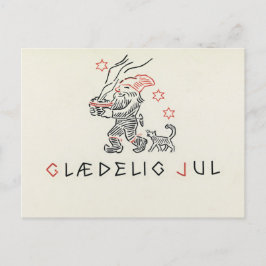 Noorwegen Kerst Kaart Glaedelig Jul