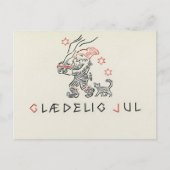 Noorwegen Kerst Kaart Glaedelig Jul (Voorkant)