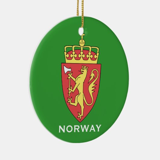 NOORWEGEN* kerstversiering Keramisch Ornament (Rechts)