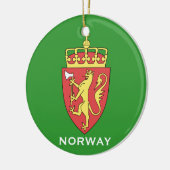 NOORWEGEN* kerstversiering Keramisch Ornament (Links)