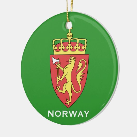 NOORWEGEN* kerstversiering Keramisch Ornament (Links)