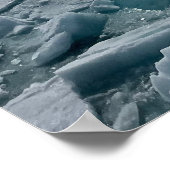 Noorwegen landschap, Arctische fotografie, ijsscho Poster (Hoek)