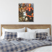  Noorwegen, Lapland, Sami en rendieren Canvas Afdruk (Insitu (Slaapkamer))