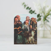 Noorwegen, Lapland, Sami-familie 1950 Briefkaart (Staand voorkant)