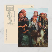 Noorwegen, Lapland, Sami-familie 1950 Briefkaart (Voorkant / Achterkant)