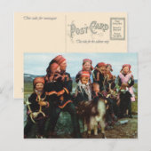  Noorwegen, Lapland, Sami-familie 1950 Briefkaart (Voorkant / Achterkant)