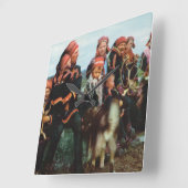  Noorwegen, Lapland, Sami-familie 1950 Vierkante Klok (Hoek)