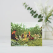  Noorwegen, Lapland, Sami-familieruimte Briefkaart (Staand voorkant)