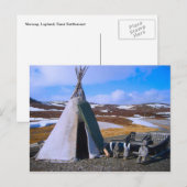 Noorwegen, Lapland, Sami Settlement Briefkaart (Voorkant / Achterkant)
