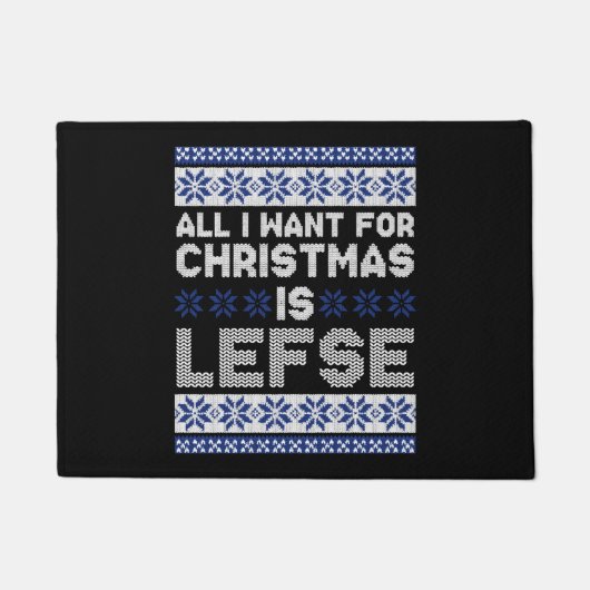 Noorwegen Lelijke Kerstmis Deurmat (Voorkant)