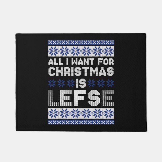 Noorwegen Lelijke Kerstmis Deurmat (Voorkant)