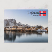 Noorwegen Lofoten Briefkaart (Voorkant)
