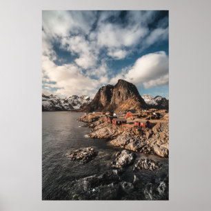 Noorwegen Lofoten-eilanden Hamnoya Poster