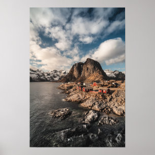 Noorwegen Lofoten Islands Hamnoya Poster