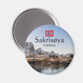 Noorwegen Lofoten Magneet (Voorkant / Achterkant)