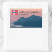 Noorwegen Lofoten Rechthoekige Sticker (Tas)