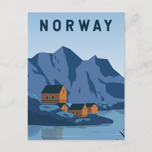 Noorwegen Lofoten Reizen  Kunst Briefkaart (Voorkant)