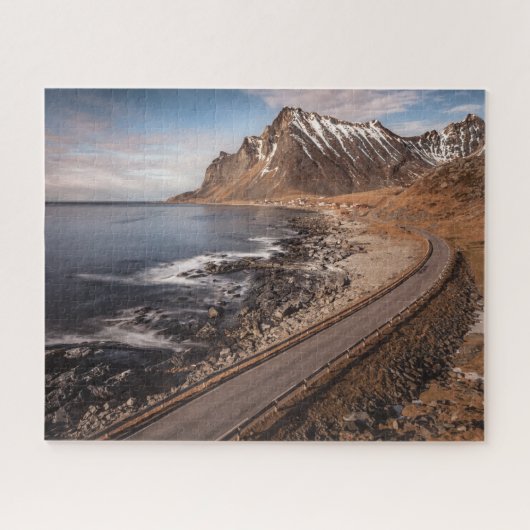 Noorwegen Lofoten Road Legpuzzel (Horizontaal)