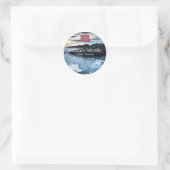 Noorwegen Lofoten Ronde Sticker (Tas)