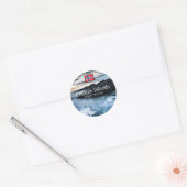 Noorwegen Lofoten Ronde Sticker (Envelop)