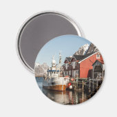 Noorwegen Lofoten Souvenir Magneet (Voorkant / Achterkant)