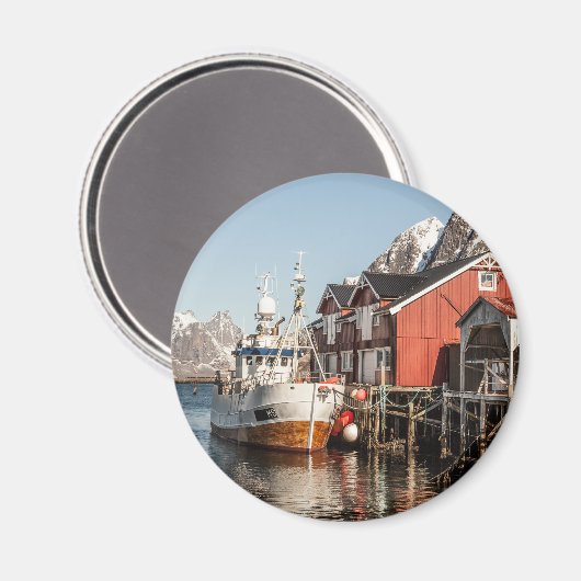 Noorwegen Lofoten Souvenir Magneet (Voorkant / Achterkant)