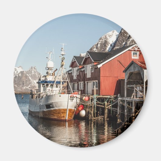 Noorwegen Lofoten Souvenir Magneet (Voorkant)