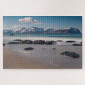 Noorwegen Lofoten Vikten Beach Legpuzzel (Horizontaal)