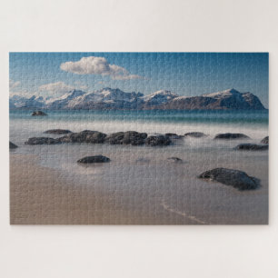 Noorwegen Lofoten Vikten Beach Legpuzzel