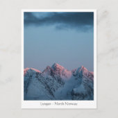 Noorwegen Lyngen Mountains Briefkaart (Voorkant)
