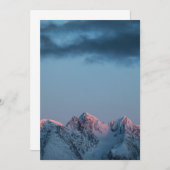 Noorwegen Lyngen Mountains Card (Voorkant / Achterkant)