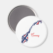 Noorwegen Magnet (Voorkant / Achterkant)