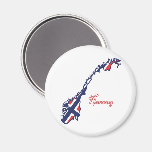 Noorwegen Magnet (Voorkant / Achterkant)