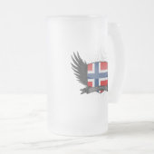 NOORWEGEN MATGLAS BIERPUL (Voorkant rechts)