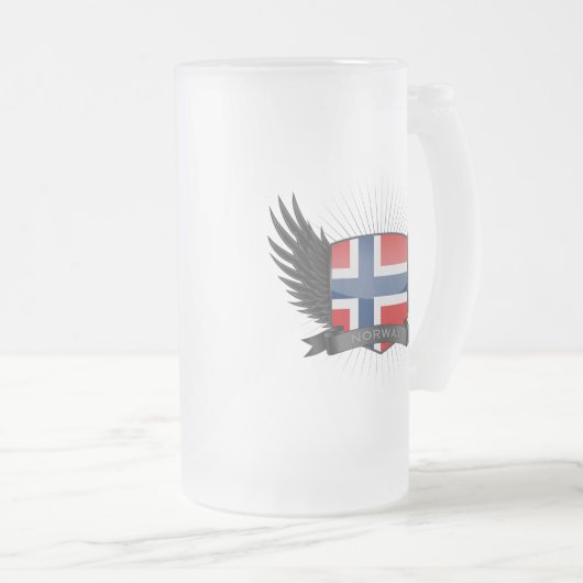 NOORWEGEN MATGLAS BIERPUL (Voorkant rechts)