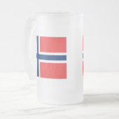 noorwegen matglas bierpul (Voorkant links)