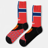 Noorwegen, mode, Noorse vlag, patriottisch Sokken (Links)