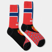 Noorwegen, mode, Noorse vlag, patriottisch Sokken (Rechts)
