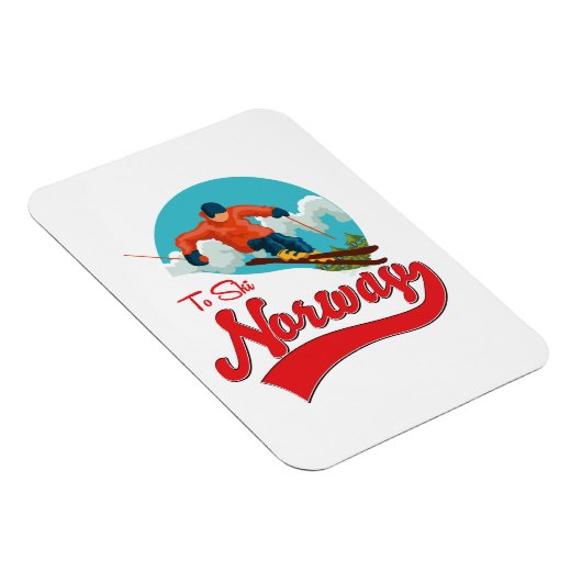 Noorwegen naar Ski logo. Magneet (Rechterzijde)