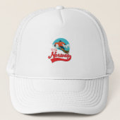 Noorwegen naar Ski logo. Trucker Pet (Voorkant)