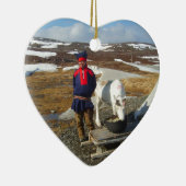 Noorwegen, nederzetting Sami in Lapland Keramisch Ornament (Rechts)