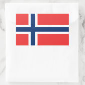 Noorwegen - Noorse vlag Rechthoekige Sticker (Tas)